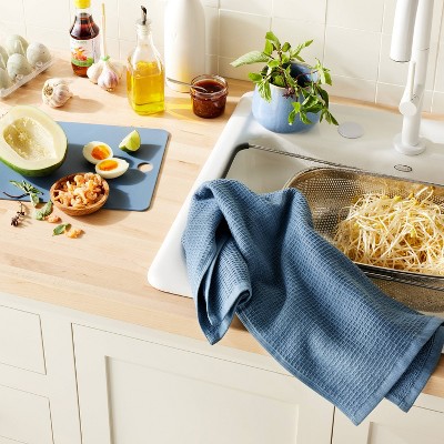 Waffle Kitchen Towel Blue - Figmint&#8482;_2