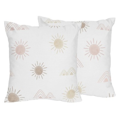 Set of 2 Desert Sun Decorative Accent Throw Pillows - Sweet Jojo Designs