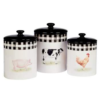 3pc On the Farm Canister Set - Certified International
