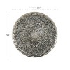 Metal Plate Wall Decor with Embossed Details Silver - Olivia & May: Luxury Glam Style, Vertical Metalwork Sculpture - 3 of 4