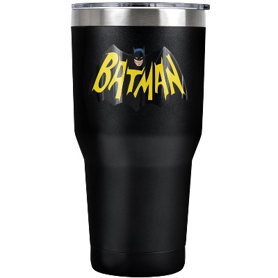 Batman 1966 Tv Series Logo Steel Tumbler 30oz Coffee Travel Mug