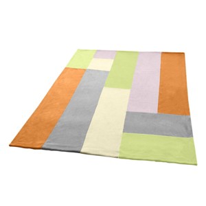 Slickblue Soft Coral Fleece Patchwork Blanket, 7 Color Options, 59"x78.7", Cozy & Stylish, Ideal for Home & Travel - 1 of 3