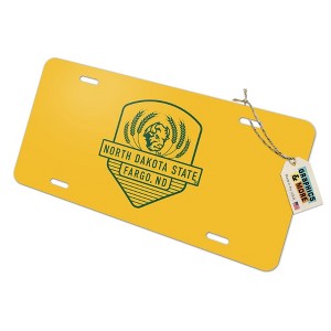 North Dakota State Badge Novelty Metal Vanity Tag License Plate - 1 of 4