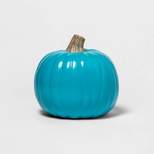 9" Carvable Faux Halloween Pumpkin Teal  - Hyde & EEK! Boutique™