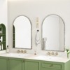 FONTOI Arched Wall Mirror, Vanity Mirror, Mirror Wall Decor for Bathroom Bedroom Living Room Cloakroom Entryway, Silver, 24.02"*35.83"*0.98" - 2 of 4