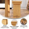 Taylor & Logan 40"x12" Ingles Solid Pine Folding Farm Bench Brown - 2 of 4