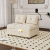 AZL1 Life Concept Sofas Convertible Versatile Foldable Bed in 3 Lengths for Compact Comfort in Apartments and Offices, Beige, 72.44"*27.56"*29" - 2 of 4