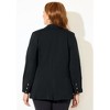 Catherines Women's Plus Size Knit Jean Blazer - 3 of 4