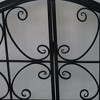 Royal Hampton 43 Inch 2 Door Iron Fireplace Screen with Mesh Design and Decorative Scrollwork - 3 of 4