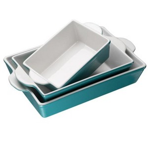 Kook Ceramic Baking Dishes, Set of 3 - 1 of 3
