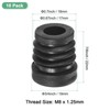 Unique Bargains Metal Furniture Legs Plastic Insert for Round Tubes with M8 Thread Black - 3 of 4