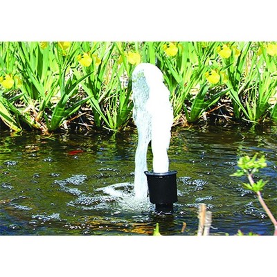 Black Plastic All-in-One Pond Fountain Nozzle Kit
