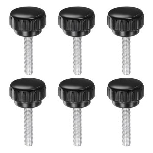Unique Bargains Plastic Threaded Bolt Knurled Clamping Knob Thumb Screws 6 Pcs - 1 of 4