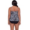 Trimshaper Women's Terri Adjustable Neckline Tankini Swimsuit Top - 3 of 3