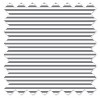 Bacati - Pin Stripes White/Gray Crib/Toddler Bed Skirt - image 4 of 4