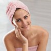 MICRODRY 2pk Ultra Absorbent Quick Drying Hair Towel/Hair Turban - 3 of 4