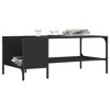 vidaXL Coffee Table with Rack Accent Side End Desk Furniture Engineered Wood - 2 of 4