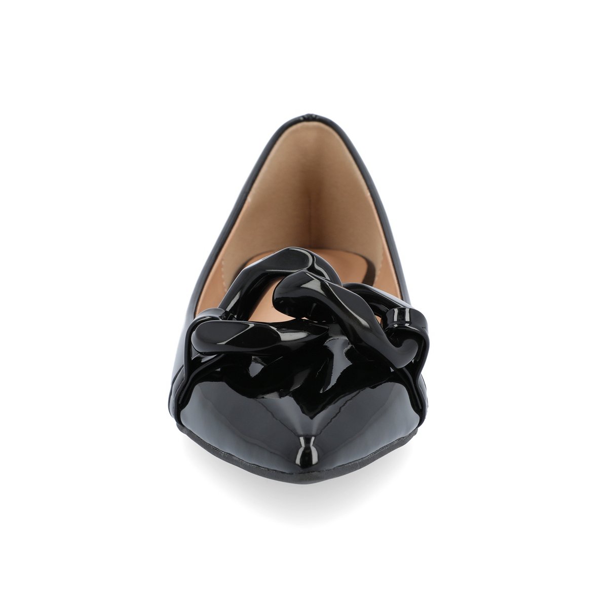 Обувь Journee Collection Women's Clareene Slip On Pointed Toe Ballet Flats Black 8 — фото 6