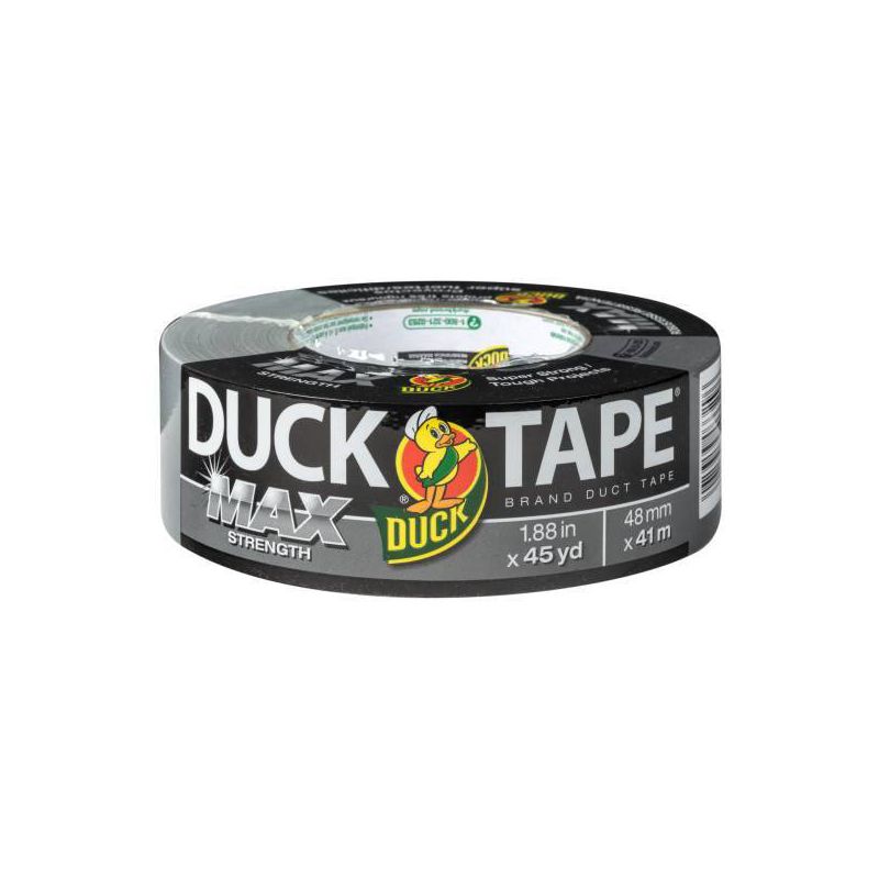 Duck 45yd Max Strength Duct Tape Silver, 1 of 9