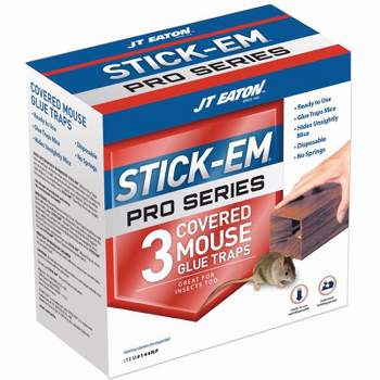 JT Eaton Stick-Em Pro Series Small Covered Animal Trap For Mice 3 pk