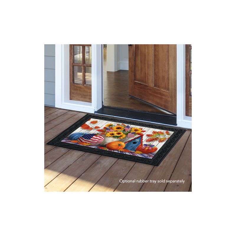 American Autumn Fall Fall Doormat 18" x 30" Indoor Outdoor Briarwood Lane, 4 of 6