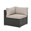 CAVINAS Outdoor Sofa Set, Rattan Outdoor Sectional Furniture, Modern Patio Conversation Sets with Cushions for Gardens - 4 of 4