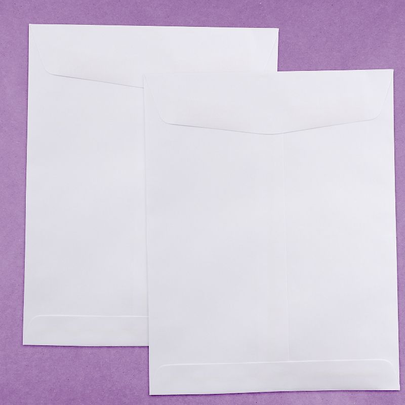 JAM Paper Open End Catalog Envelope 8 3/4"" x 11 1/4"" White 1000/Carton (4126B) , 4 of 5