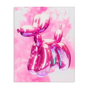 Stupell Industries 20"x16" Kids' Balloon Dog with Sparkle Wall Art Unframed - 1 of 4