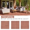 Syemin Carpet Tiles Patio Flooring Outdoor Waterproof All Weather Use for Garden Poolside Back Yard Plastic Interlocking Deck Tiles, Brown, 12"*12"*1" - 4 of 4