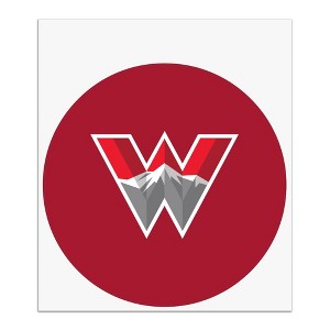 Western Colorado University Primary Logo Automotive Car Window Locker Circle Bumper Sticker - 1 of 4