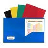 C-Line® Two-Pocket Heavyweight Poly Portfolio Folder, Primary Colors, 10 Per Pack, 2 Packs - 2 of 3