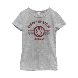 Girl's Marvel Earth's Mightiest Iron Man T-Shirt - 1 of 4