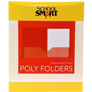 FOLDER SCHOOL SMART TWO-POCKET HEAVYWEIGHT POLY - 1 of 4