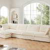 Upholstered Sectional Sofa, 4 Seater Free Combination Convertible Sofa, Sofas with Ottoman, Corduroy Fabric Sectional Sofas-Cuddlewood - 2 of 4