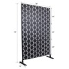DSVIMOY Outdoor & Indoor Privacy Screen, Freestanding Decorative Privacy Screen for Deck Balcony Patio, Black, 48"*76"*16" - 3 of 4