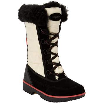 Comfortview Wide Width Eileen Waterproof Boot Fleece Lining Women's Winter Snow Boots