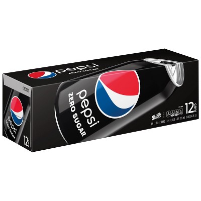 Pepsi Zero Sugar Soda - 12pk/12 fl oz Cans