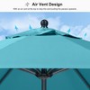 PURPLE LEAF Patio Umbrella Outdoor Table Umbrella Aluminum Frame Market Umbrella Sun Umbrella with 8 Sturdy Ribs - 2 of 4