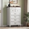 Jojoka 7 Drawer Farmhouse Dresser for Bedroom, 50" Tall Wood Chest with Jewelry Organizer for Bedroom, Living Room, or Entryway - 3 of 4
