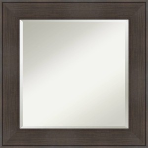 William Framed Bathroom Vanity Wall Mirror Espresso - Amanti Art - 1 of 4