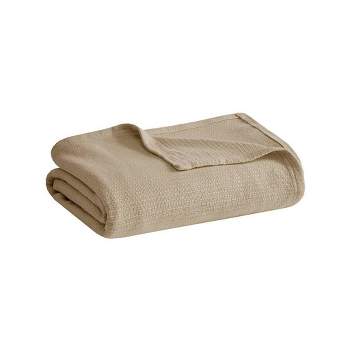 Freshspun Basketweave Cotton Bed Blanket