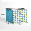 Bacati - Elephants Aqua/Lime/Gray Storage Box Large - 3 of 4