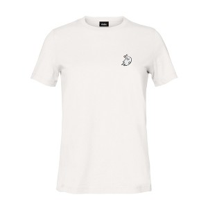 DALIX Heartly Ghost Embroidered Soft Cotton Short Sleeve T Shirt Womens - 1 of 4