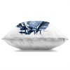 Stupell Industries Indigo Peonies & Dragonflies Indoor Decorative Throw Pillow, 18 x 18 - 2 of 3