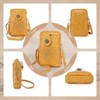 FATMOON Small Crossbody Bags for Women, Lightweight Vegan Leather Cell Phone Purse, Cute Purses with Tassels - 4 of 4