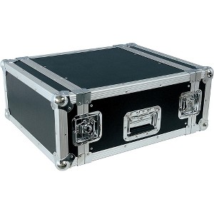Musician's Gear Rack Flight Case 4 Spaces Black - 1 of 4