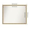 Amanti Art Incline Non-Beveled Wood Framed Bathroom Vanity Wall Mirror - 3 of 4