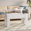 vidaXL Coffee Table White 39.8"x19.3"x20.5" Engineered Wood - 2 of 4