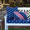 2pc Outdoor/Indoor Oversized Rectangular Throw Pillow Set Major Americana Red - Pillow Perfect: Weather & Fade-Resistant, Patriotic Design - 4 of 4