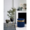 Meridian Furniture,Yasmine Velvet Ottoman/Stool - 2 of 4
